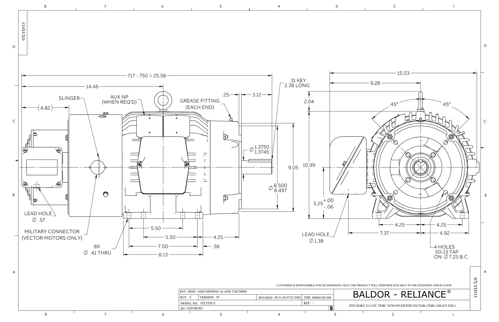 Baldor ZDM3770T