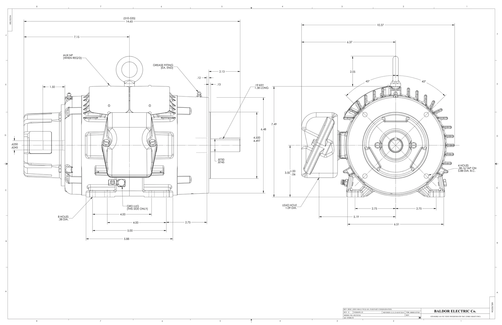 Baldor IDVSNM3581T-5