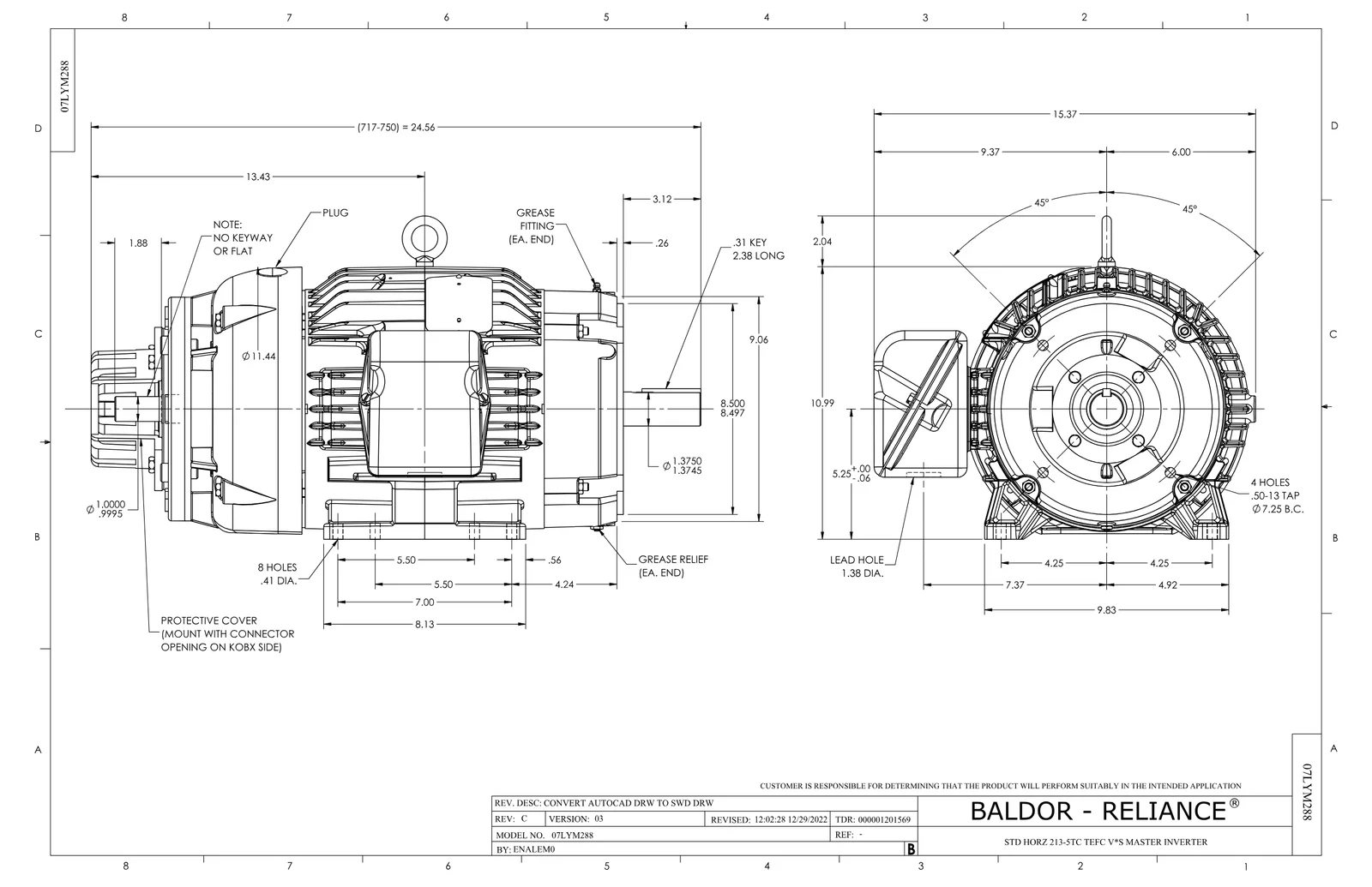 Baldor IDVSM3774T-5