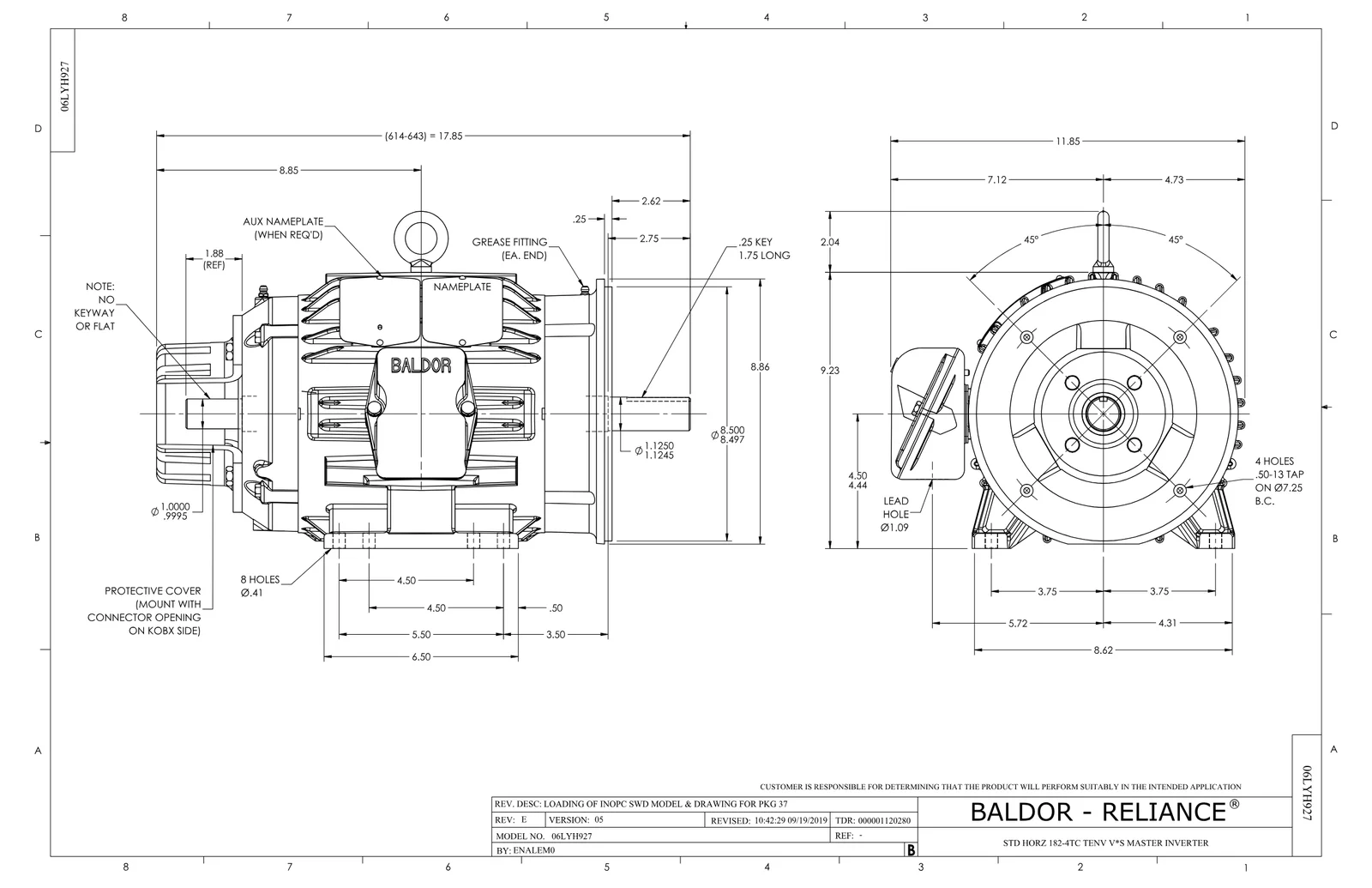 Baldor IDVSNM3661T