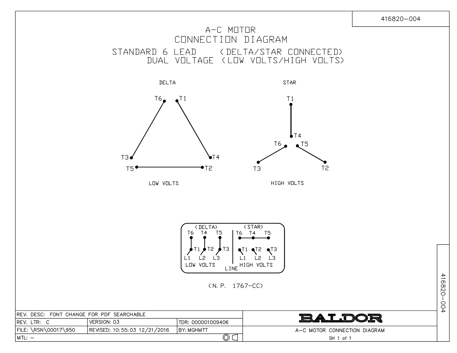 Baldor OF4312T