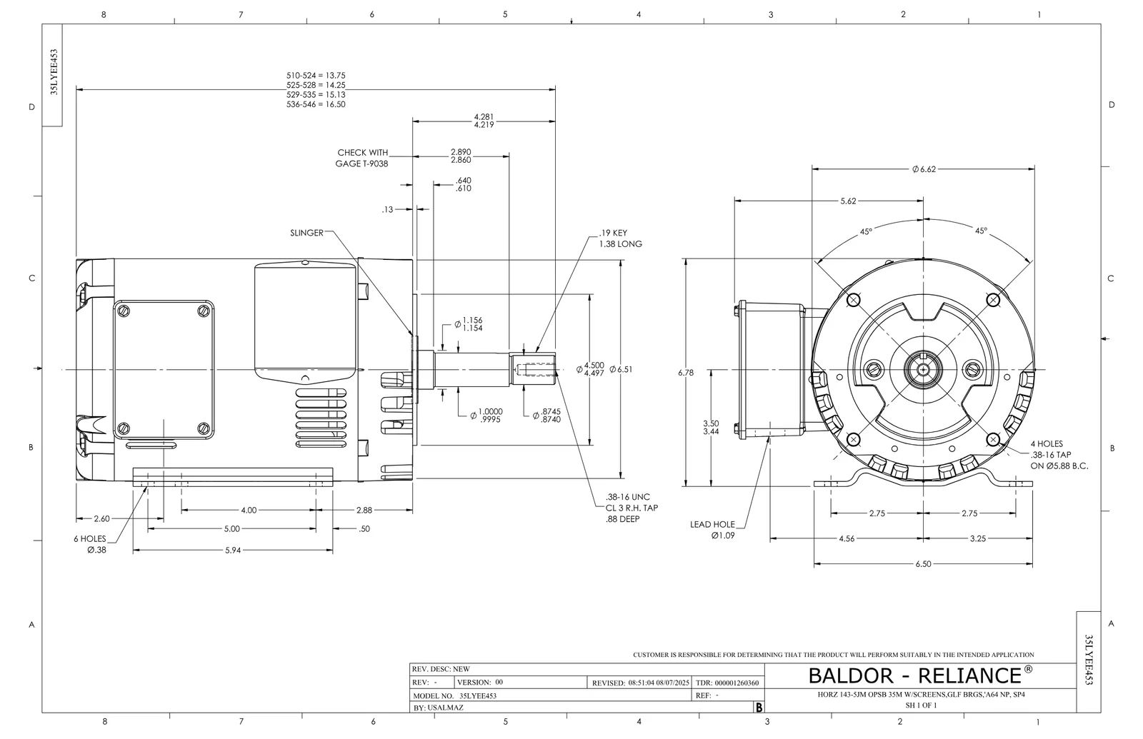 Baldor SPJMM3157T