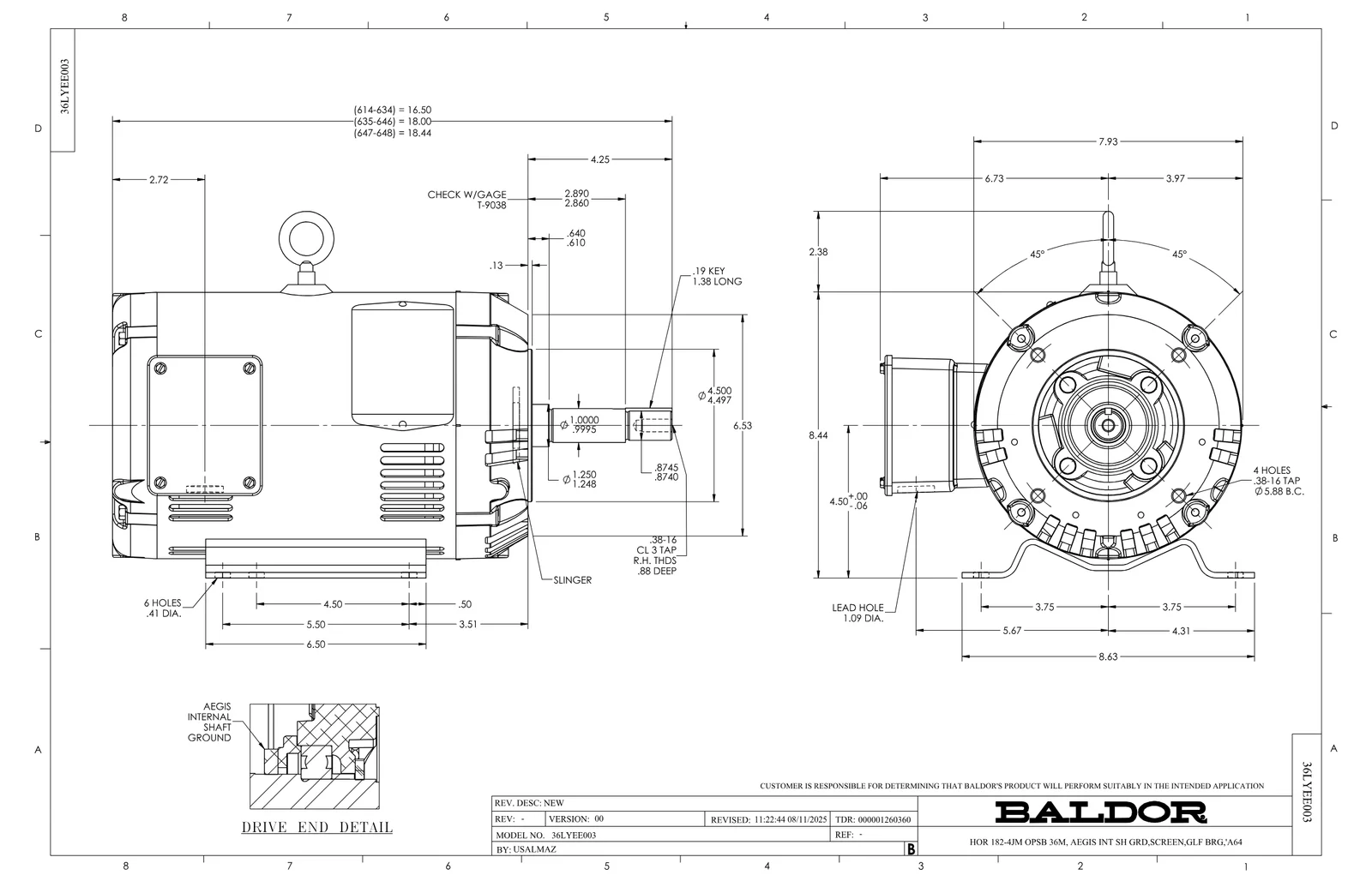 Baldor SPJMM3212T-G