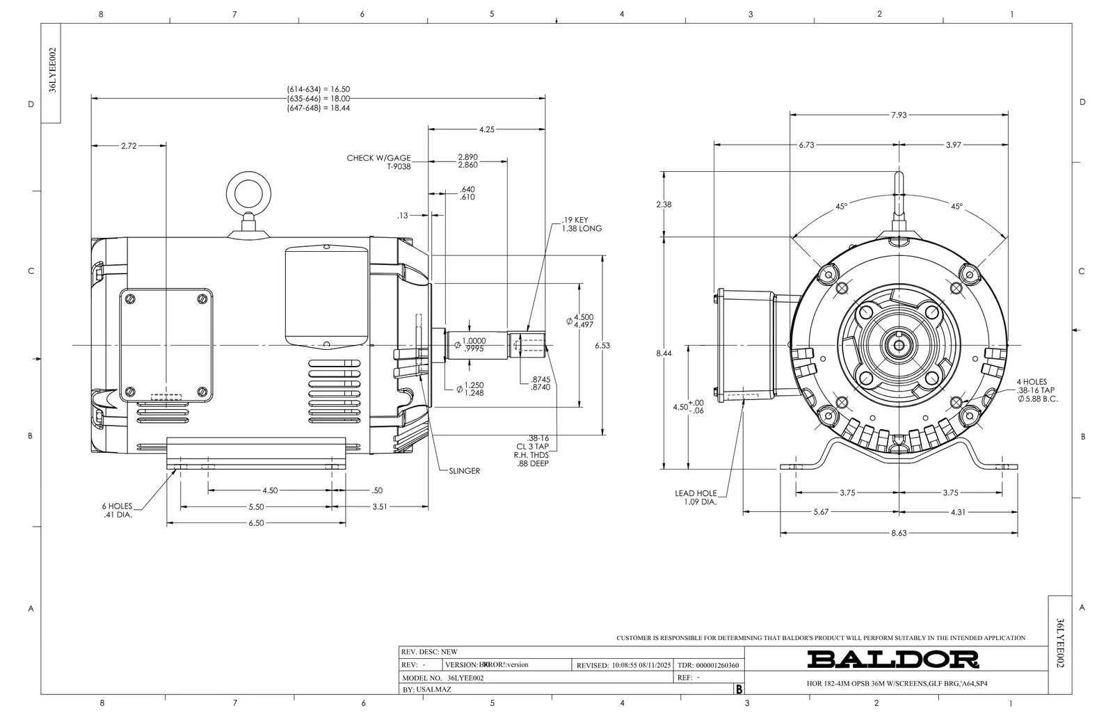 Baldor SPJMM3211T