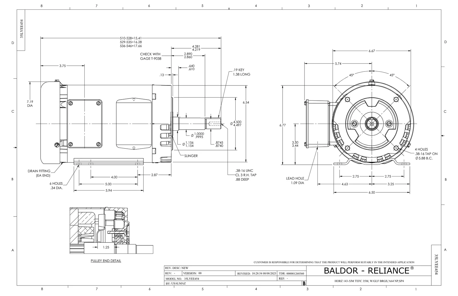 Baldor SPJMM3550T