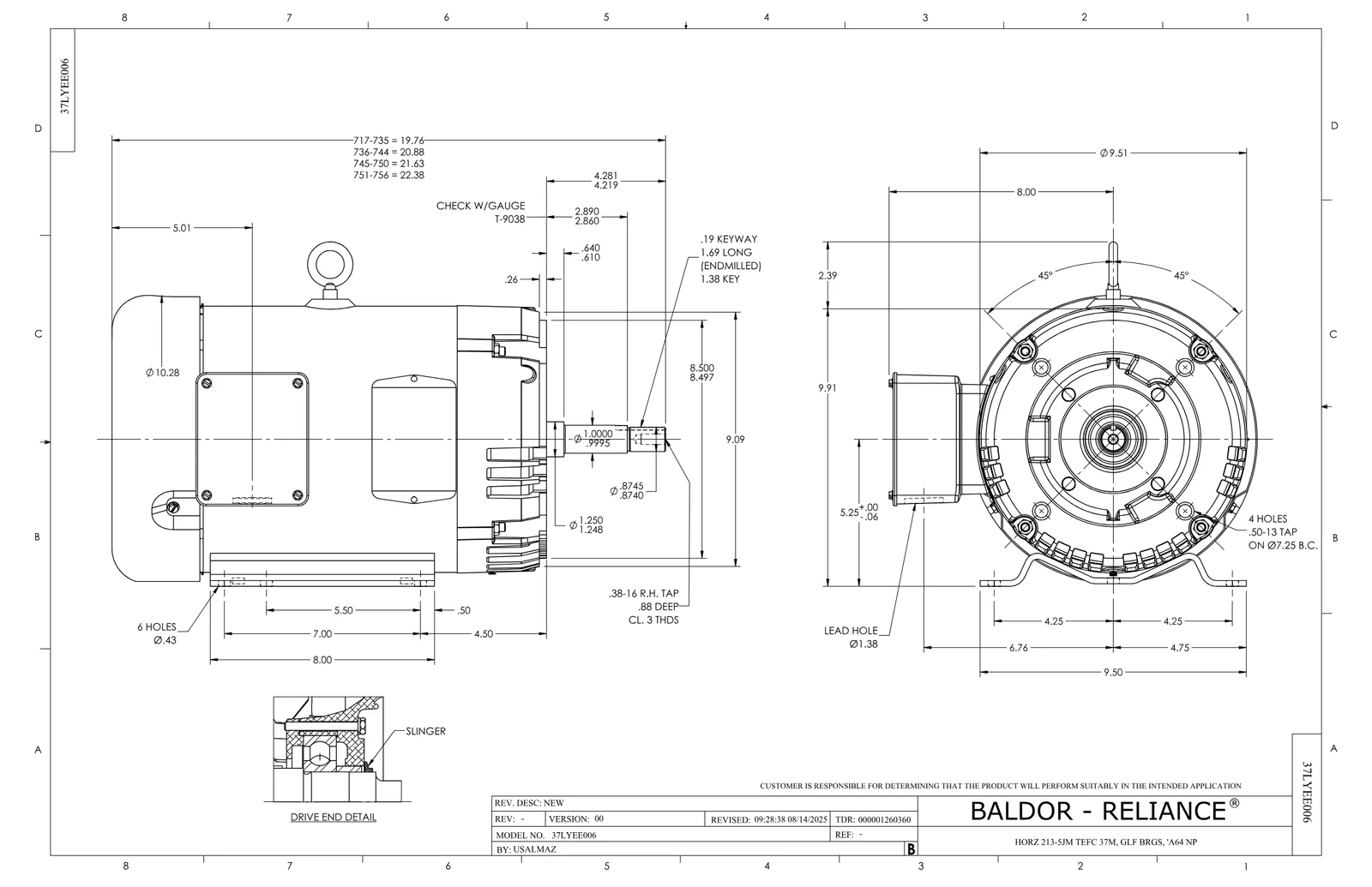 Baldor SPJMM3713T