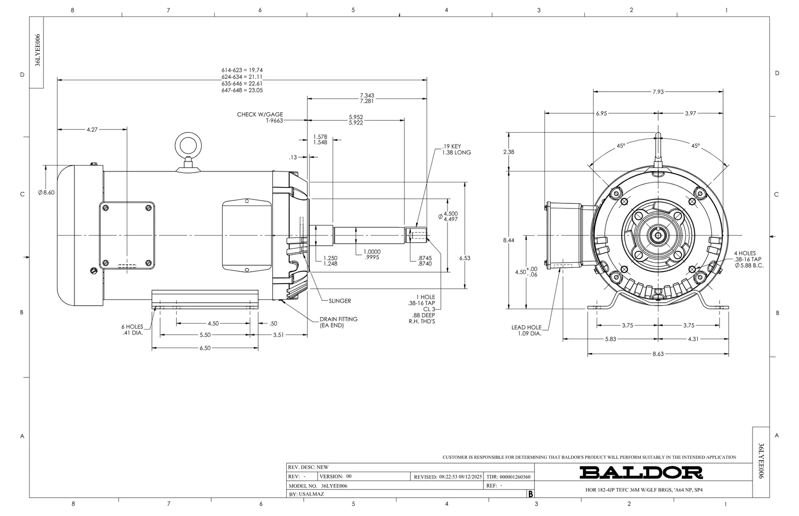 Baldor SPJPM3610T