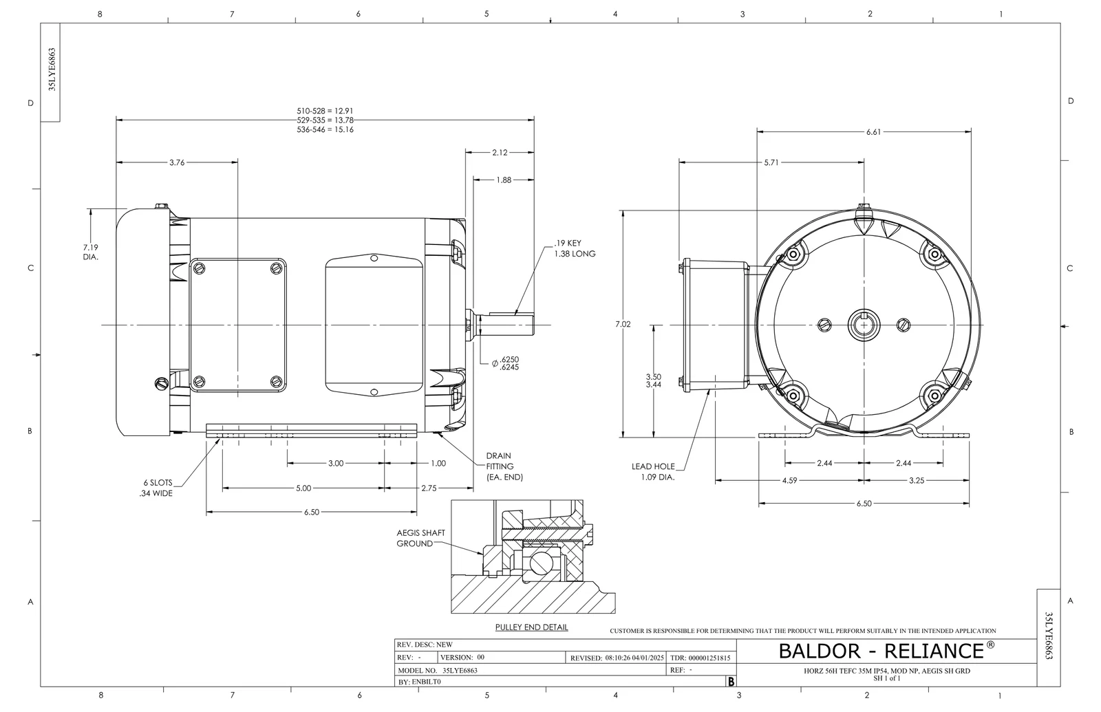 Baldor SPM3545-G