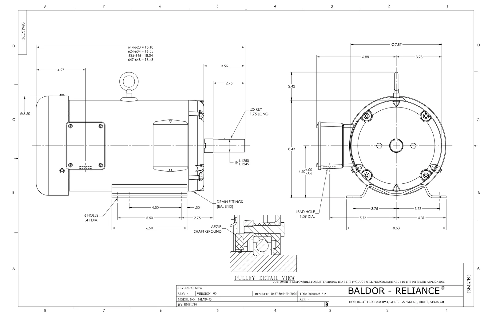 Baldor SPM3610T-G