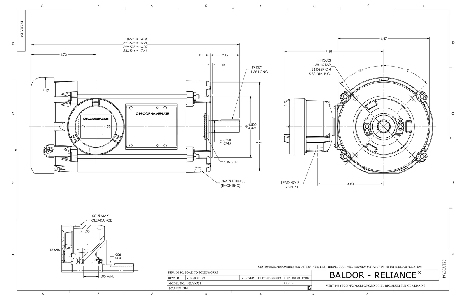 Baldor VDRX14144T