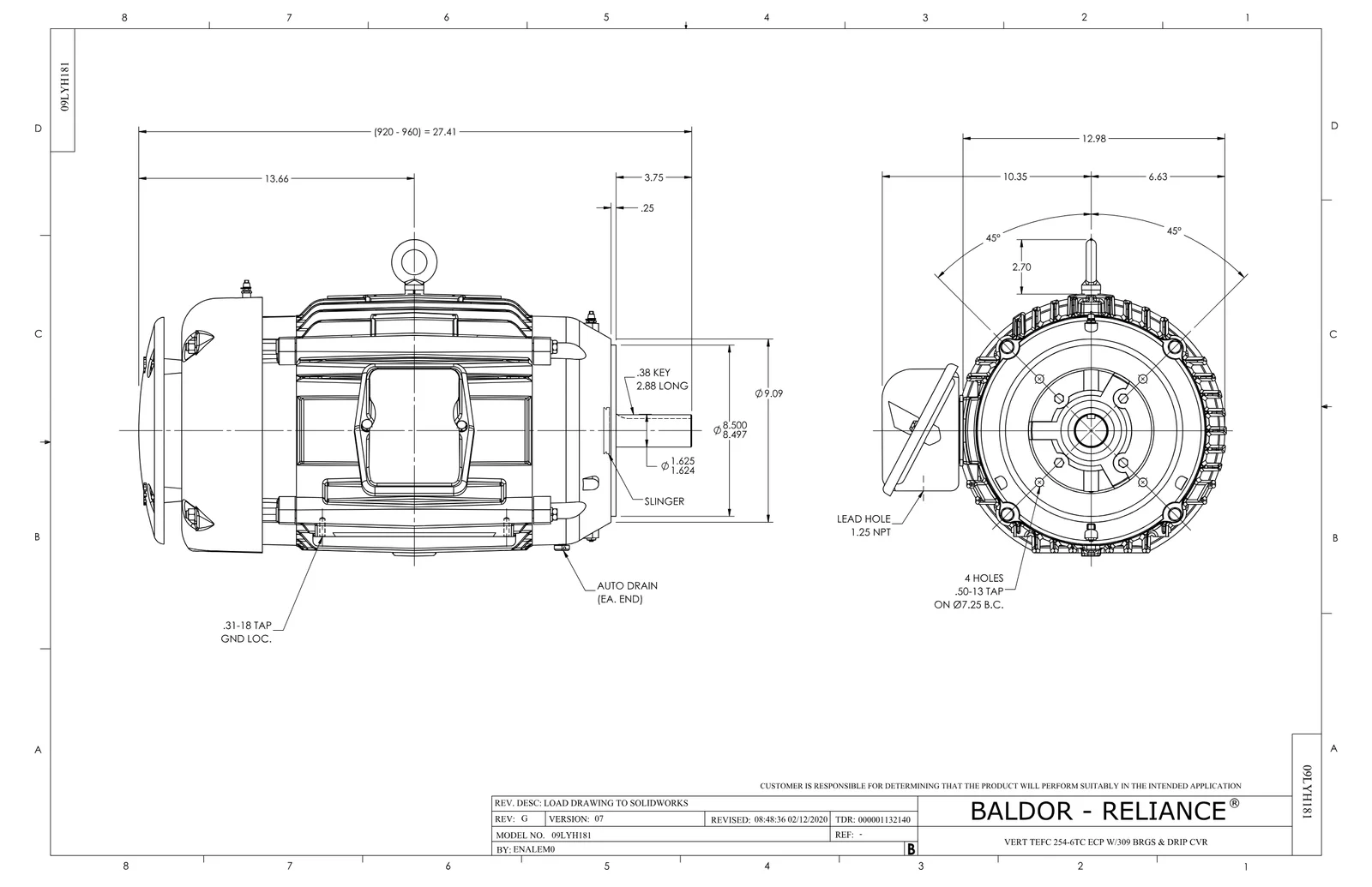 Baldor VECP2276T