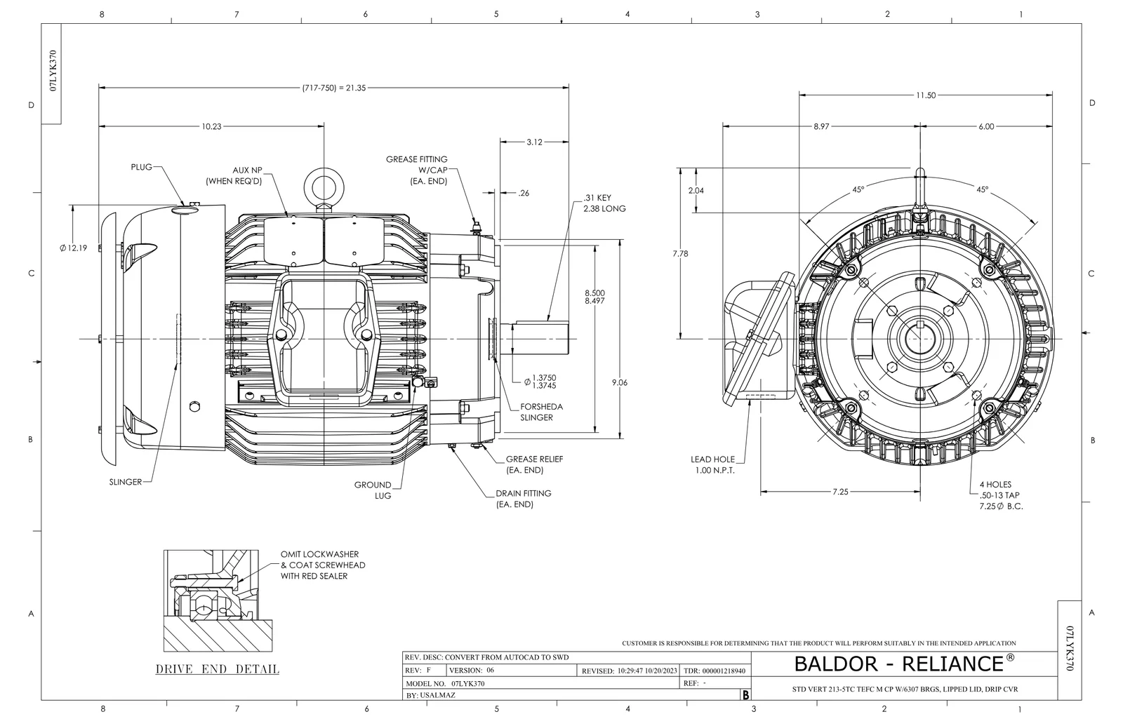 Baldor VECP3770T