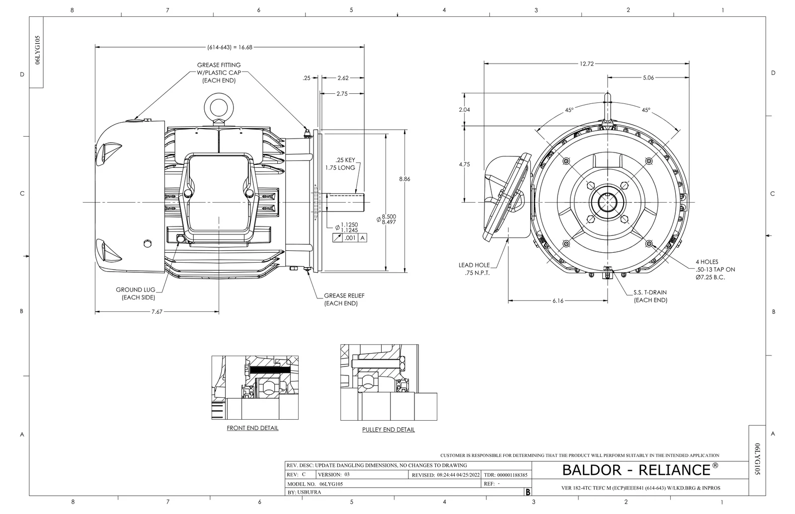 Baldor VECP83661T-4