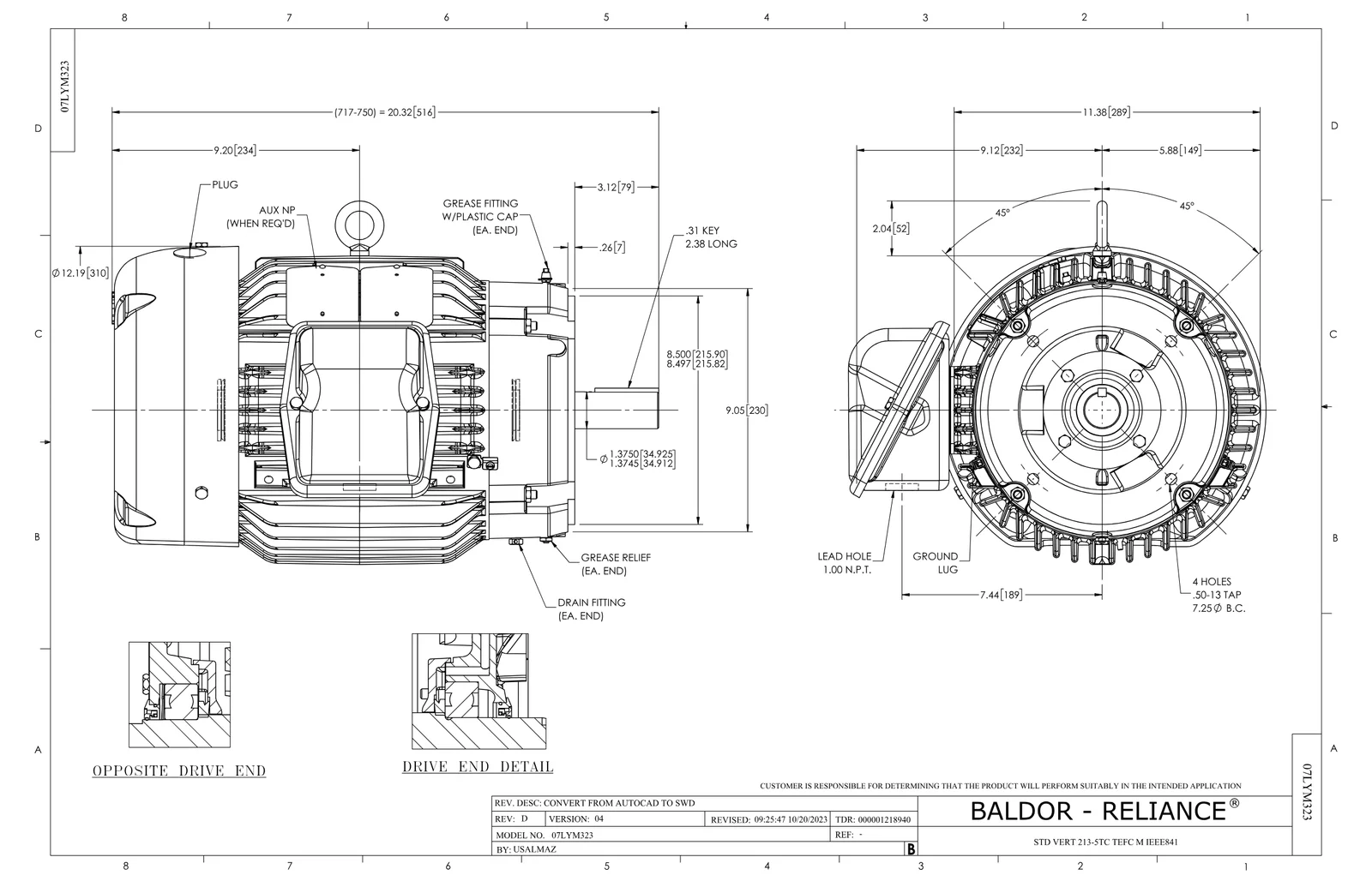 Baldor VECP83774T-4