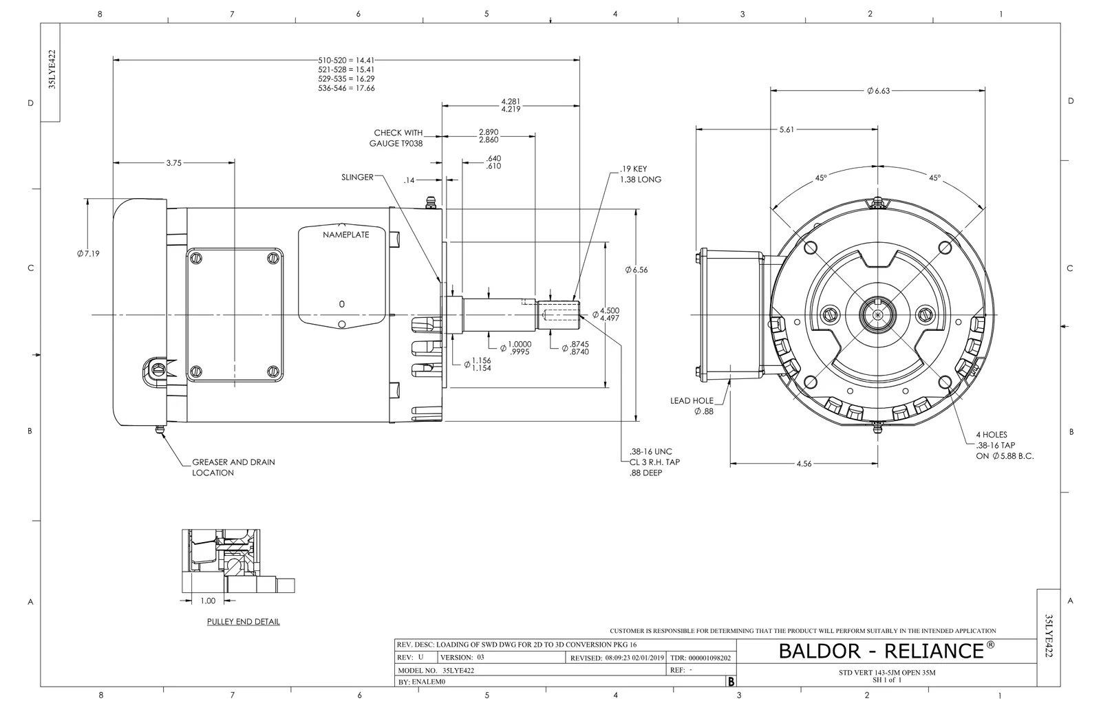 Baldor VEJMM3157T-5
