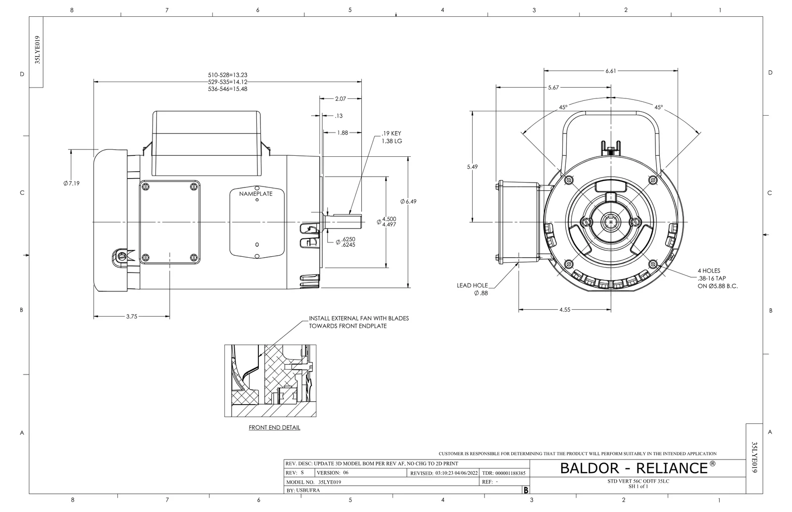 Baldor VEL11319