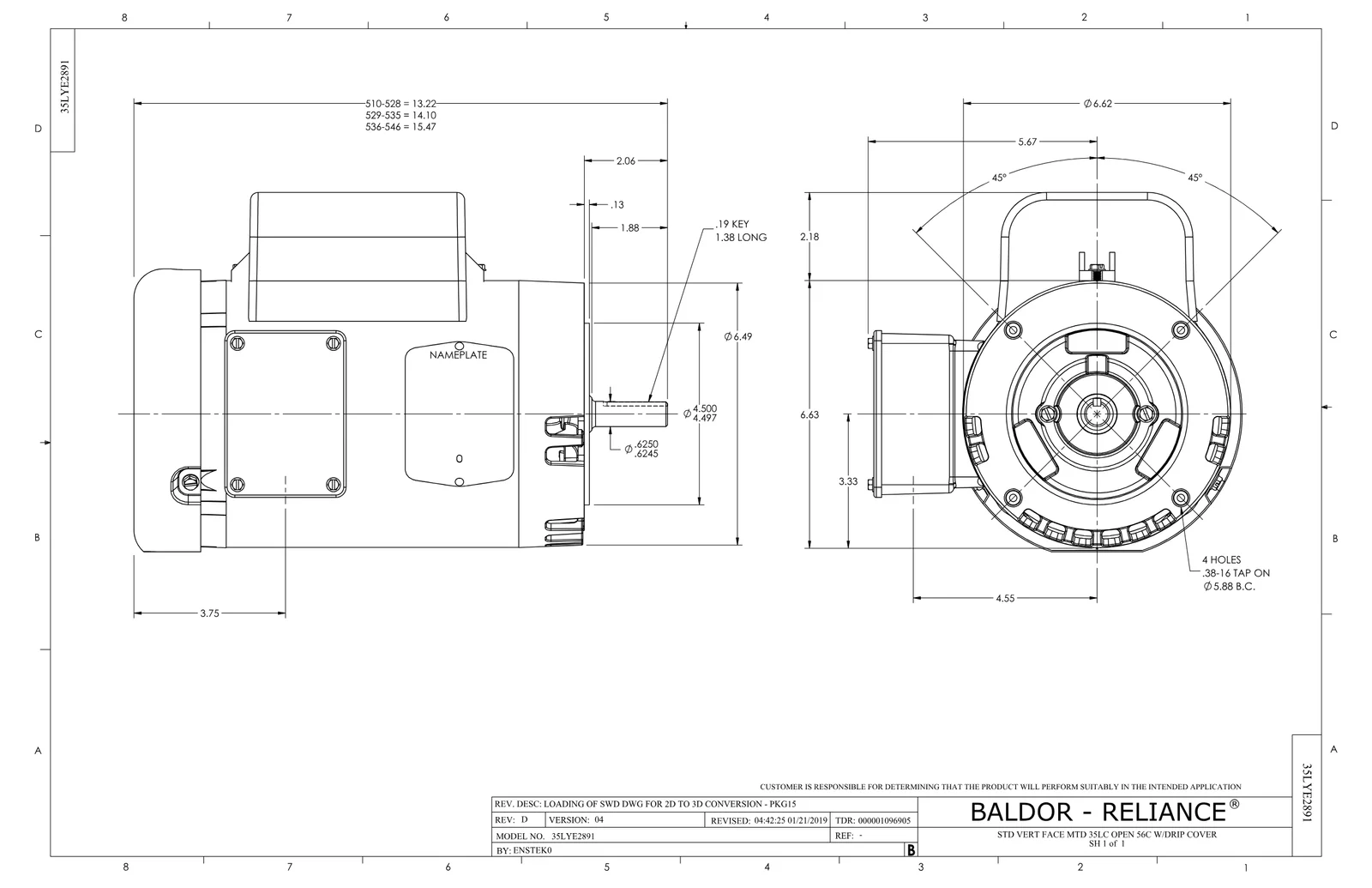 Baldor VEL11309