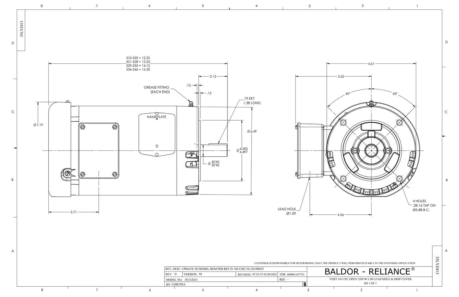 Baldor VEM3157T