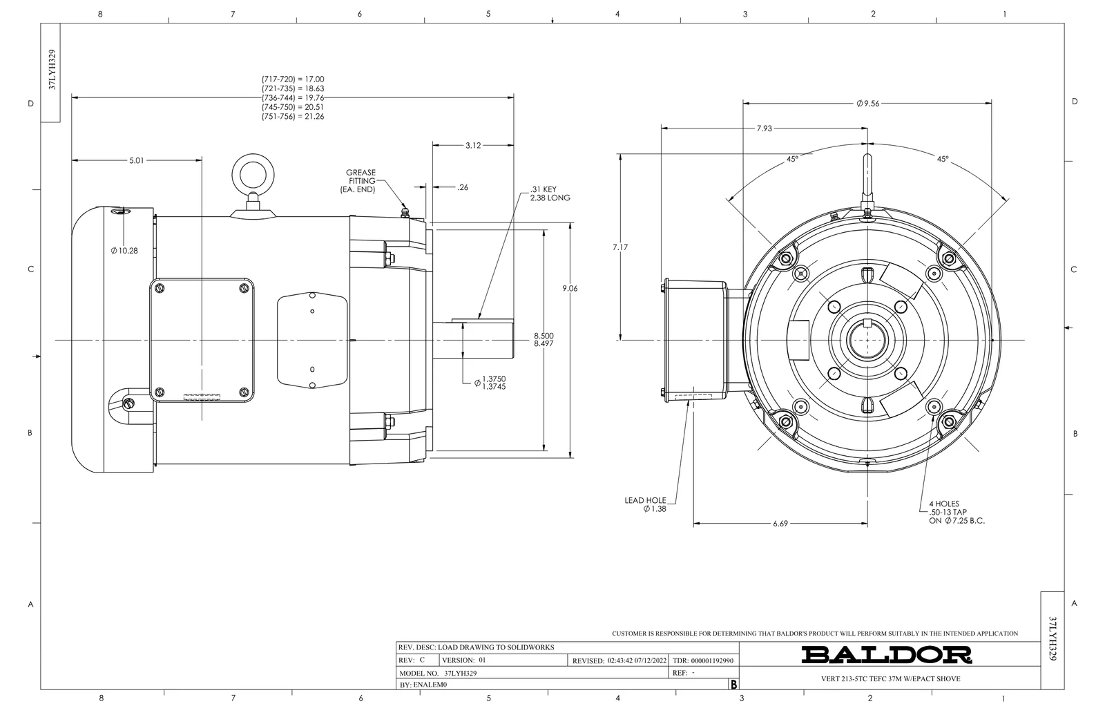 Baldor VEM3713T
