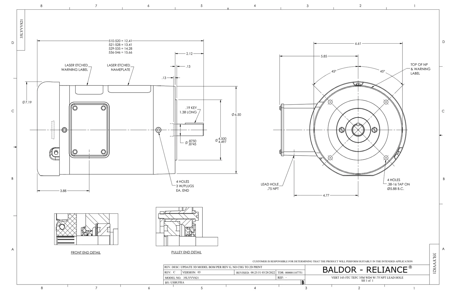 Baldor VESSWDM3554T