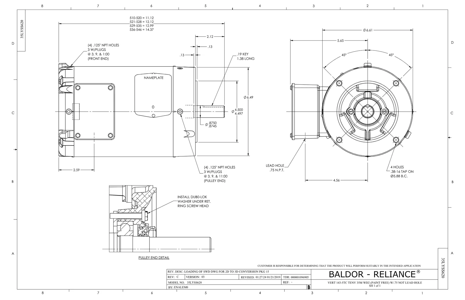 Baldor VESWDM3546T-5