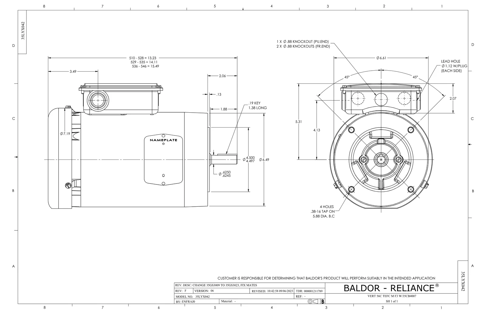 Baldor VEUHM3554