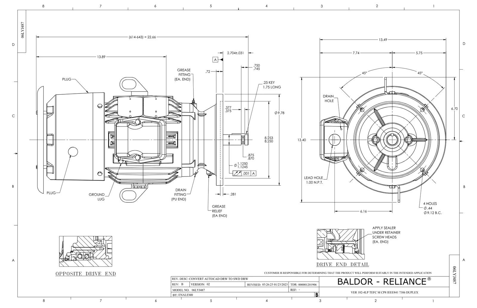 Baldor VLECP83665T-4