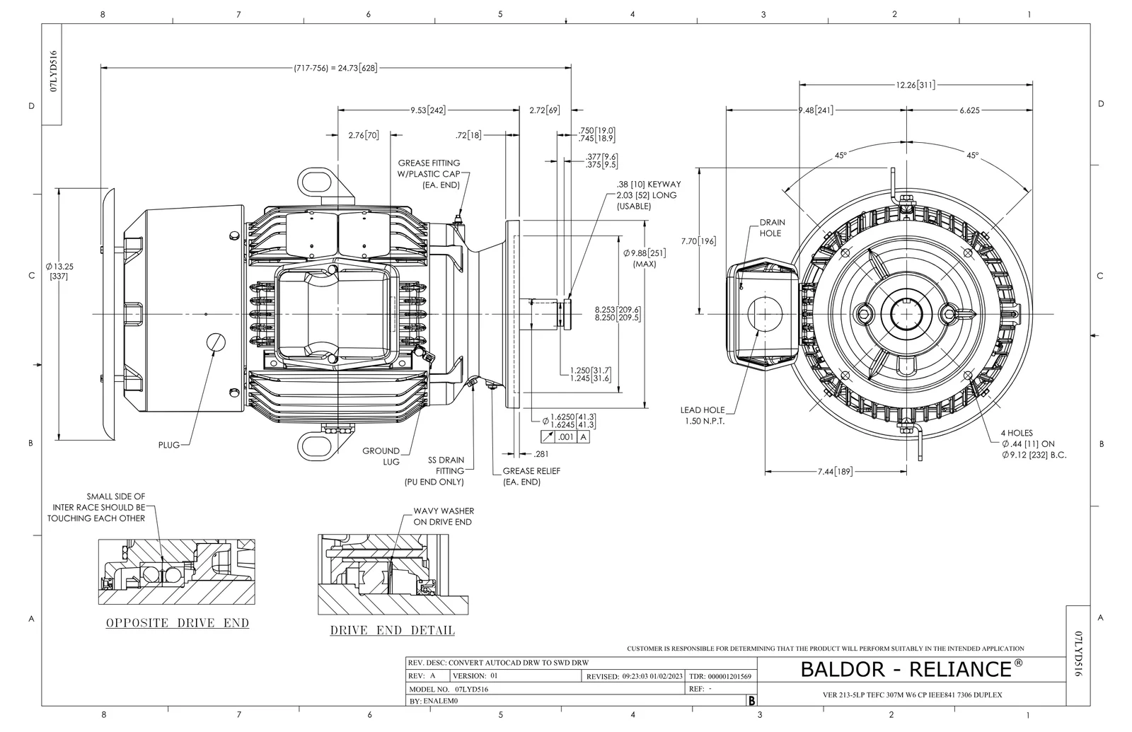 Baldor VLECP83770T-4