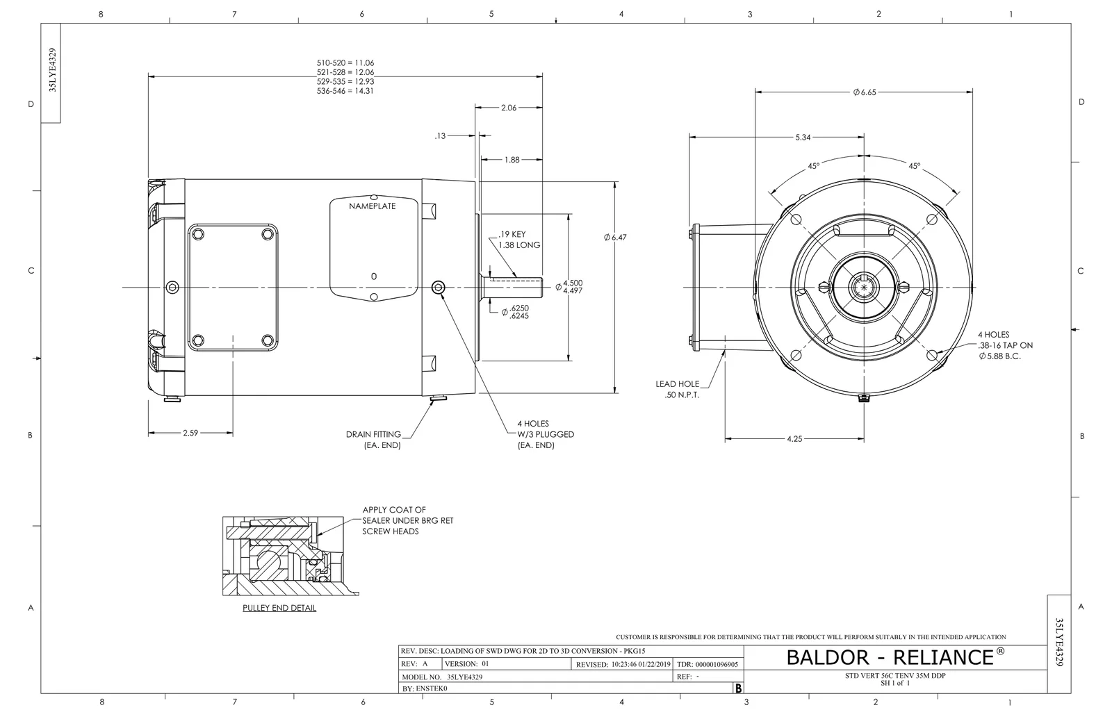 Baldor VNDM3542
