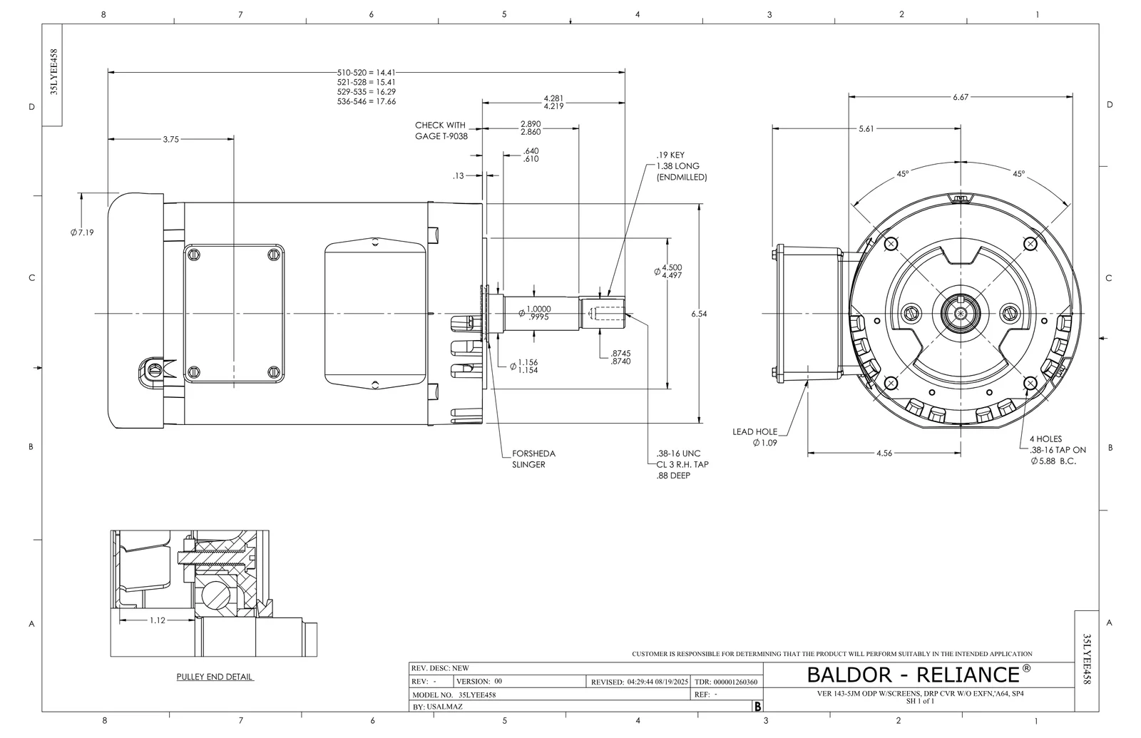 Baldor VSPJMM3157T