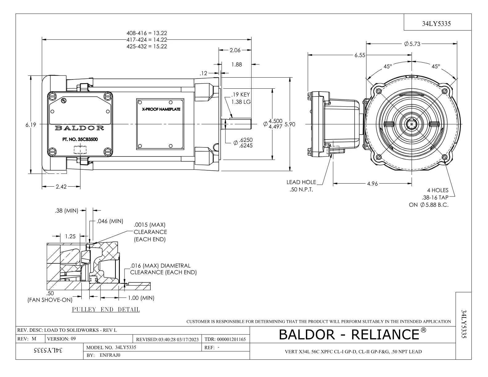 Baldor VXL050242A