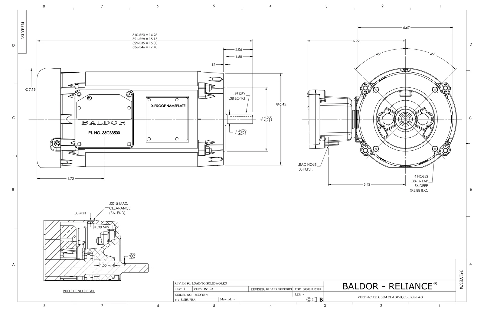 Baldor VXM050542-5