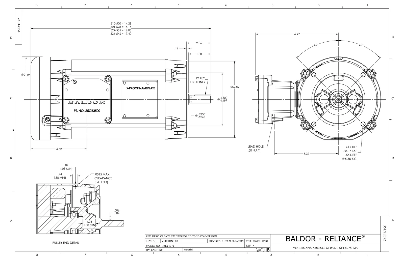 Baldor VXM050562A