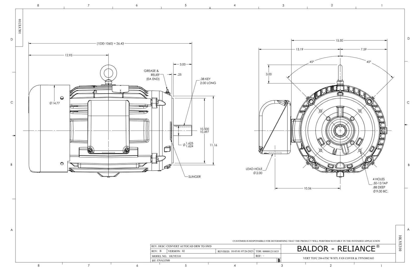 Baldor VXT3252TS-5