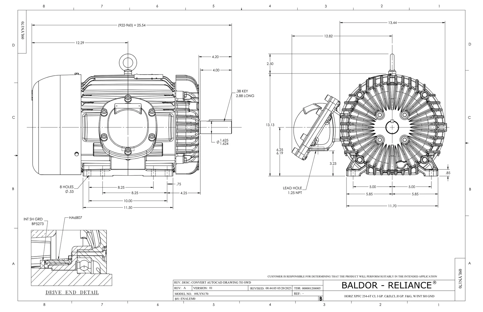 Baldor XM25225T-G