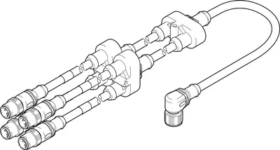 Festo NEFV-V12-M12W8-0.6-M12QG5
