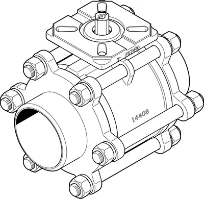 Festo VZBA-3"-WW-63-T-22-F0710-V4V4T