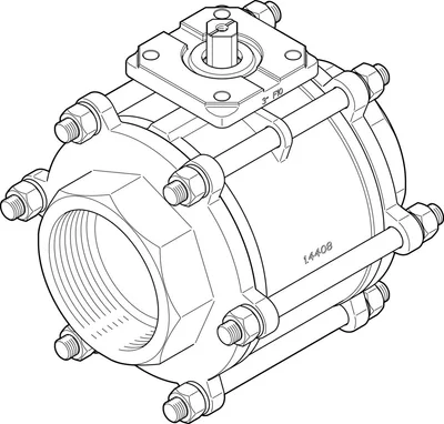 FESTO VZBA-4"-GG-63-T-22-F10-V4V4T