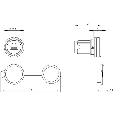 Siemens 3SU1950-0GB80-0AA0-ZY19