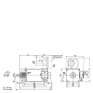 Siemens 1PH8284-1DZ13-9BU1K3SN4B