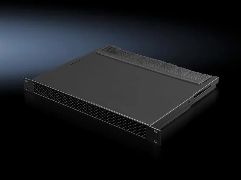 Rittal SK 3301.391 SK Air duct, for horizontal air flow, 1 U, depth-variable 223 - 356 mm, sheet steel, RAL 9005