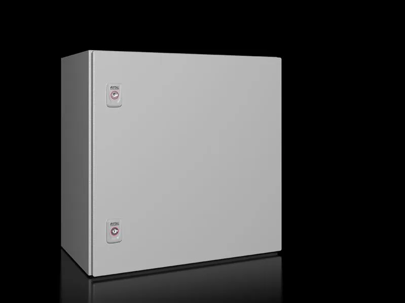 Rittal AX 1350.000 AX kompakt pano, GYD: 500x500x300 mm, çelik sac, montaj plakalı, tek kapılı, iki mandallı kilit
