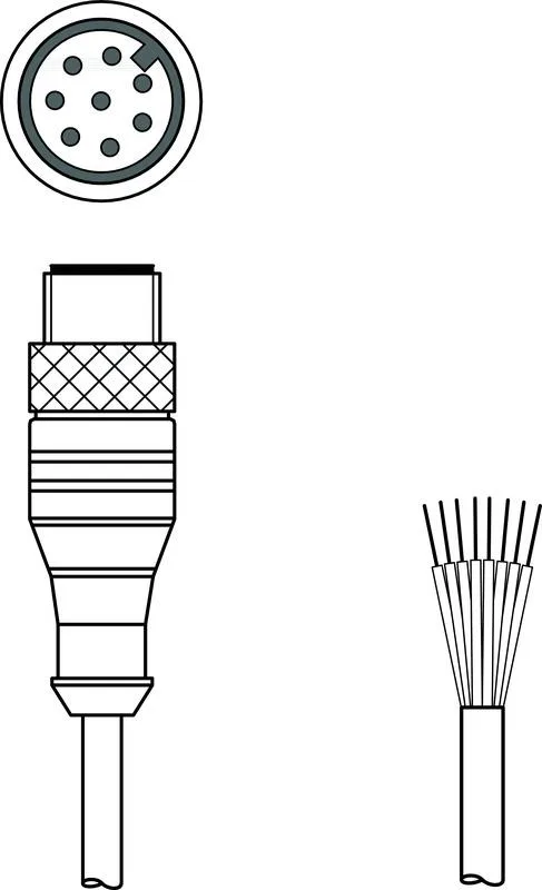 Leuze KB M12/8-2000-SA Bağlantı kablosu