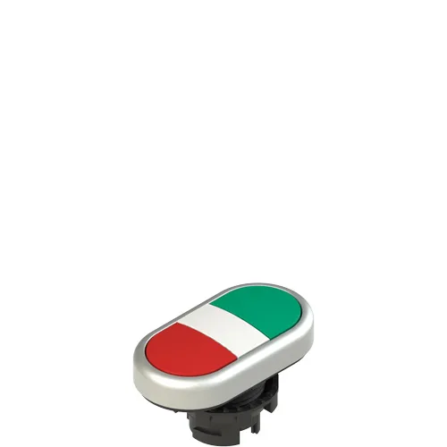 Pizzato E2 1PDRL90423 Double lower flush pushbutton, without marking