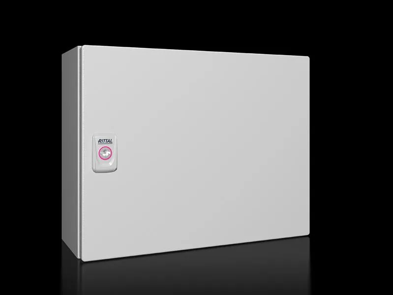 Rittal KX 1576.000 KX E-Box, GYD: 380x300x155 mm, çelik sac, montaj plakalı, kapılı