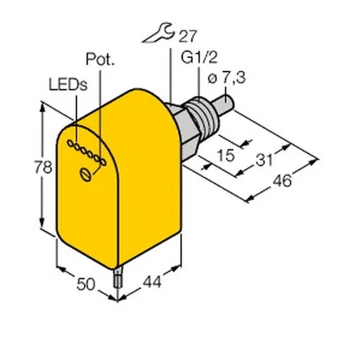 Turck FCS-G1/2A4P-VRX/24VDC