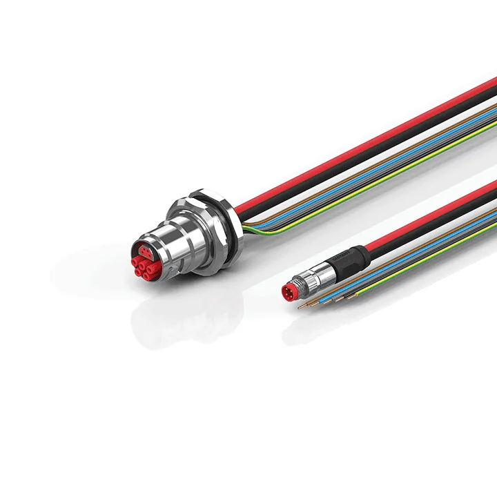 Beckhoff ZK7608-BY00-0xxx B17, ECP cable, PUR, 5 G 15 mm² + (1 x 4 x AWG22), drag chain suitable, key 2 (400 V AC)