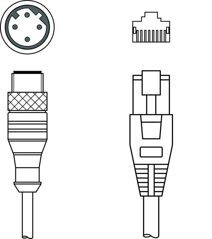 Leuze KB ET-2000-SA-RJ45 Bağlantı kablosu