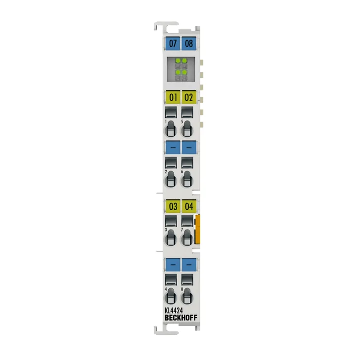 Beckhoff KL4424 Bus Terminal, 4-channel analog output, current, 4…20 mA, 12 bit, single-ended