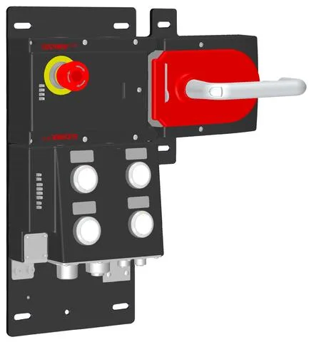 Euchner MGB-L2HB-EIA-R-158023 Locking set MGB-L2-EI (guard locking by solenoid force) with 4 pushbuttons, emergency stop